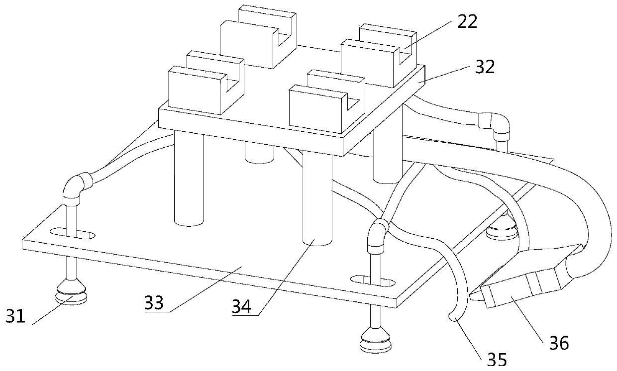 Continuous material distributing device