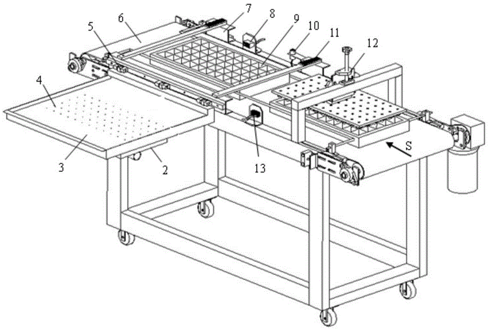 Plate-type hole tray seeding device and seeding method thereof