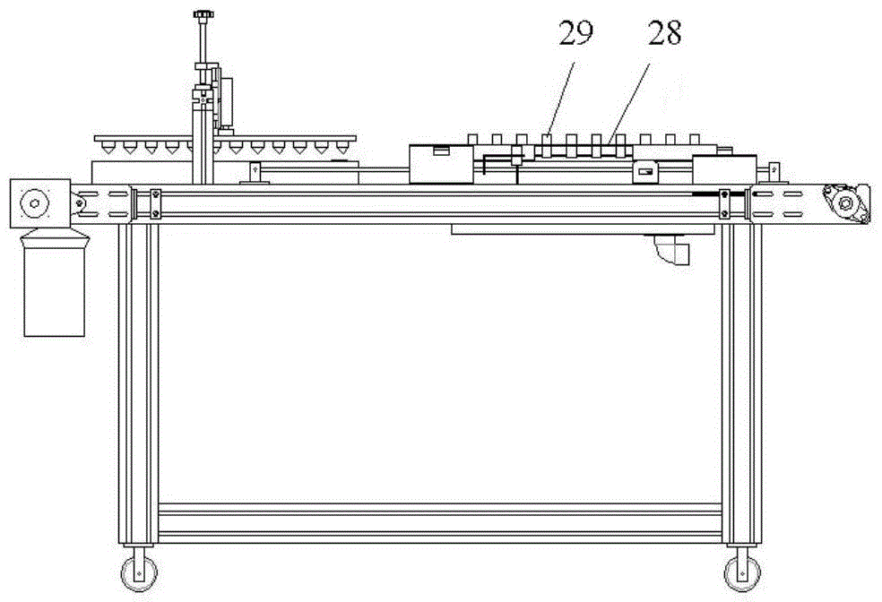 Plate-type hole tray seeding device and seeding method thereof