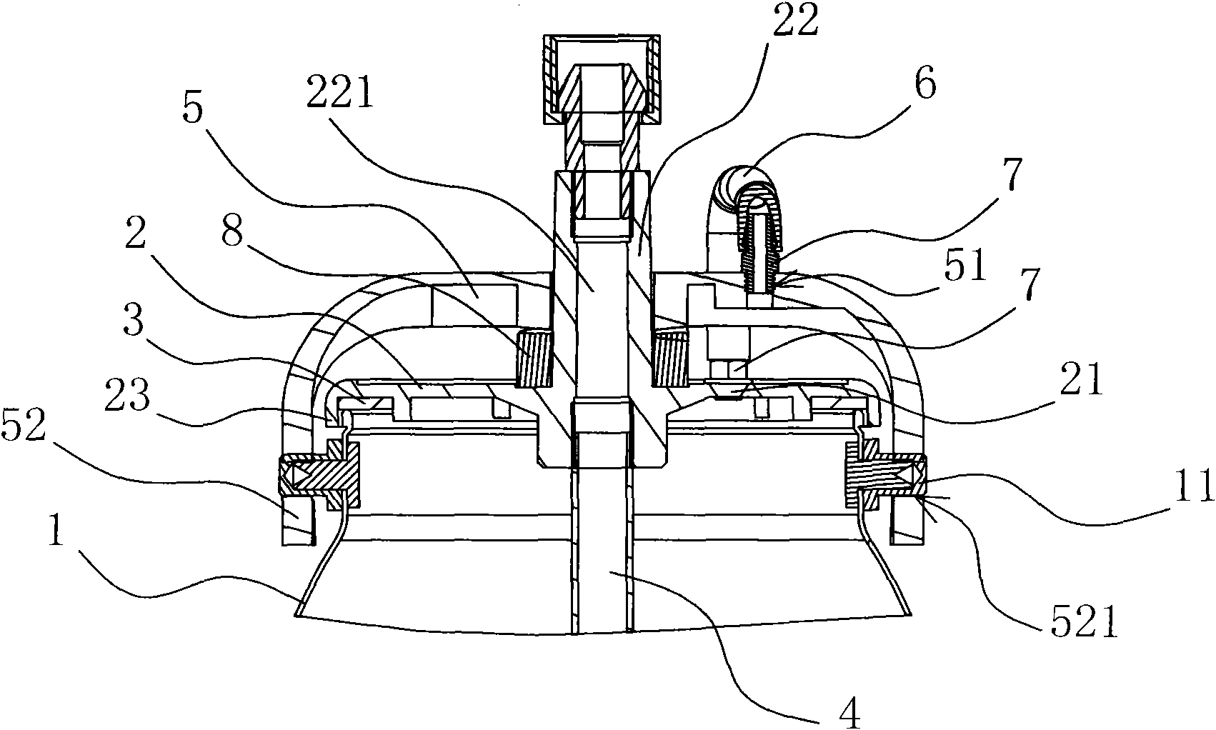 Dustproof barrel for spray gun