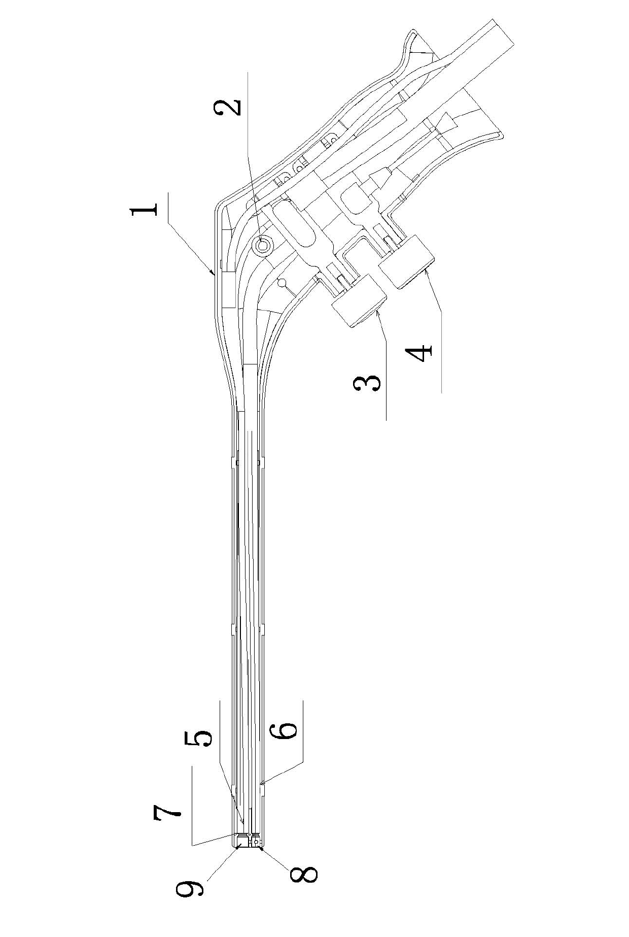 Operation aspirator with lighting and cleaning functions