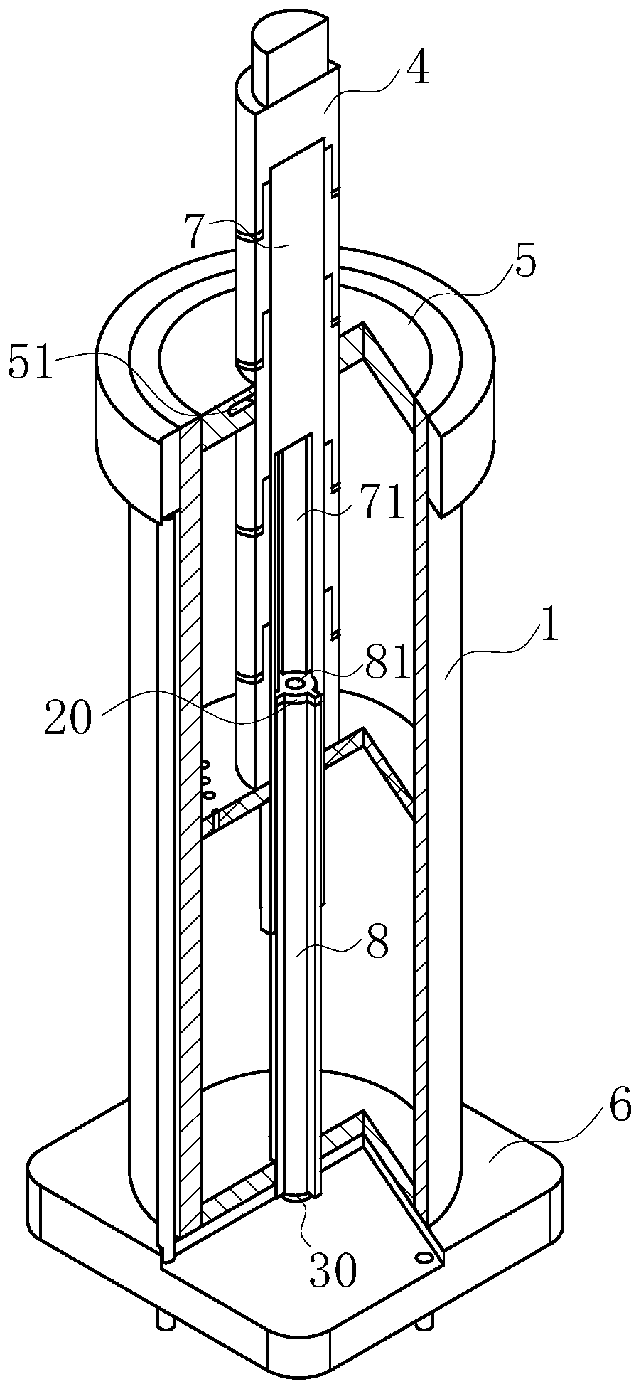 Static pressure supporting and guiding hydraulic cylinder