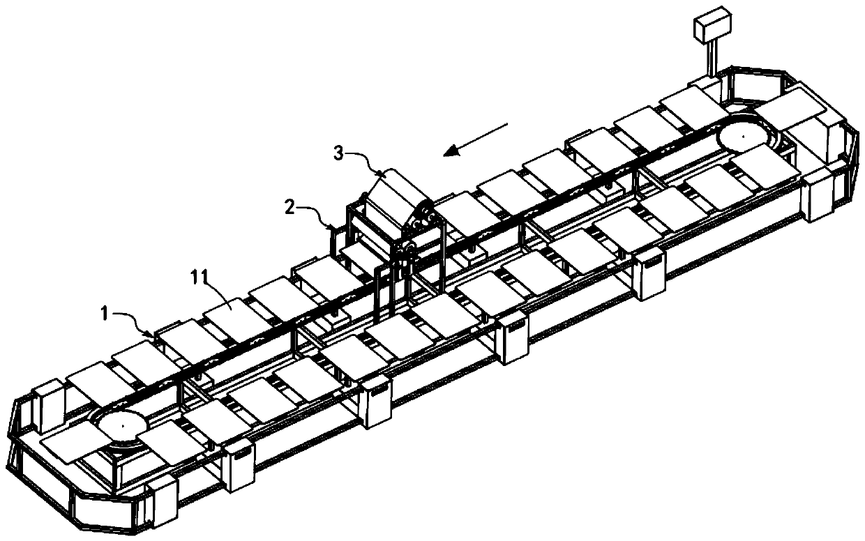 Textile fabric automatic discharging and spreading device