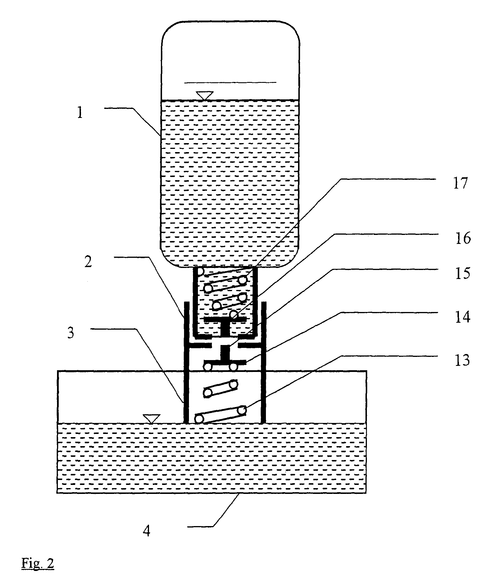 Breathing gas humidifier system for a patient