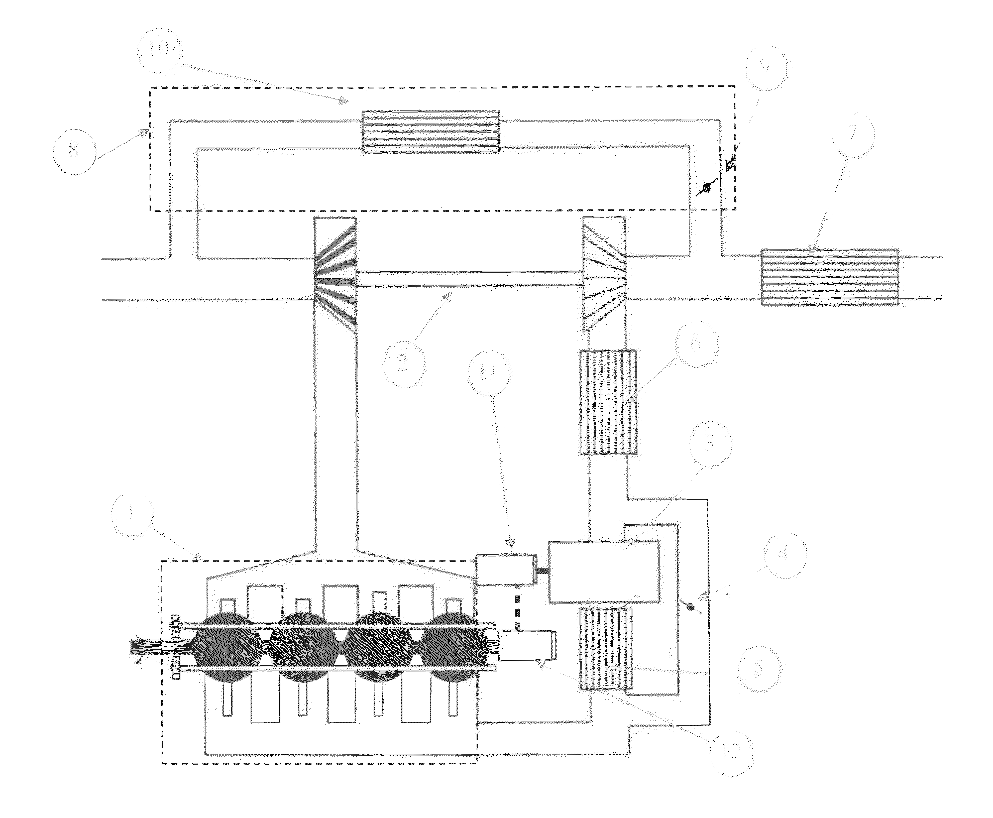 Method for controlling a dual-supercharged combustion engine