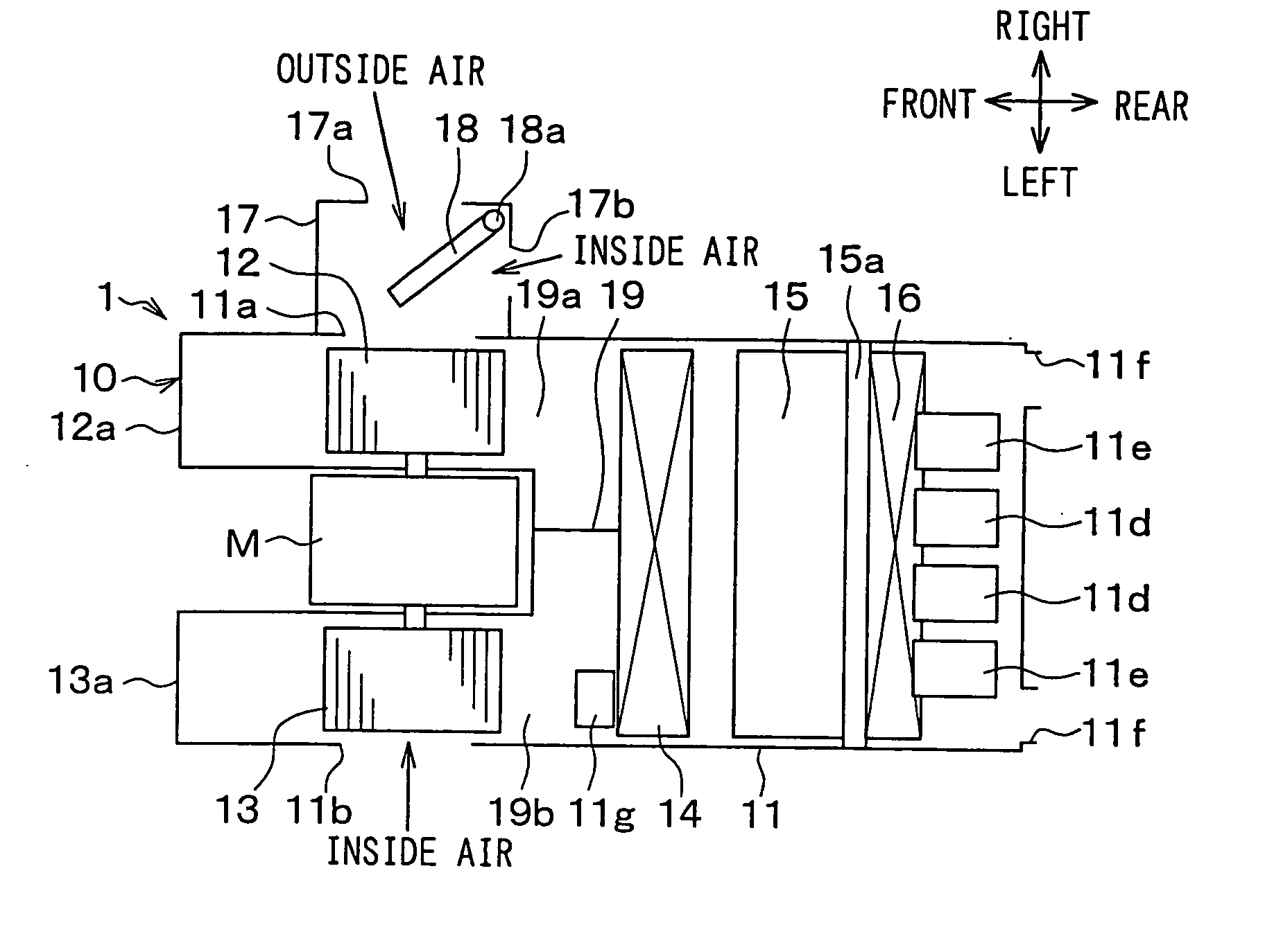 Cooling structure for cooling vehicle electronic unit