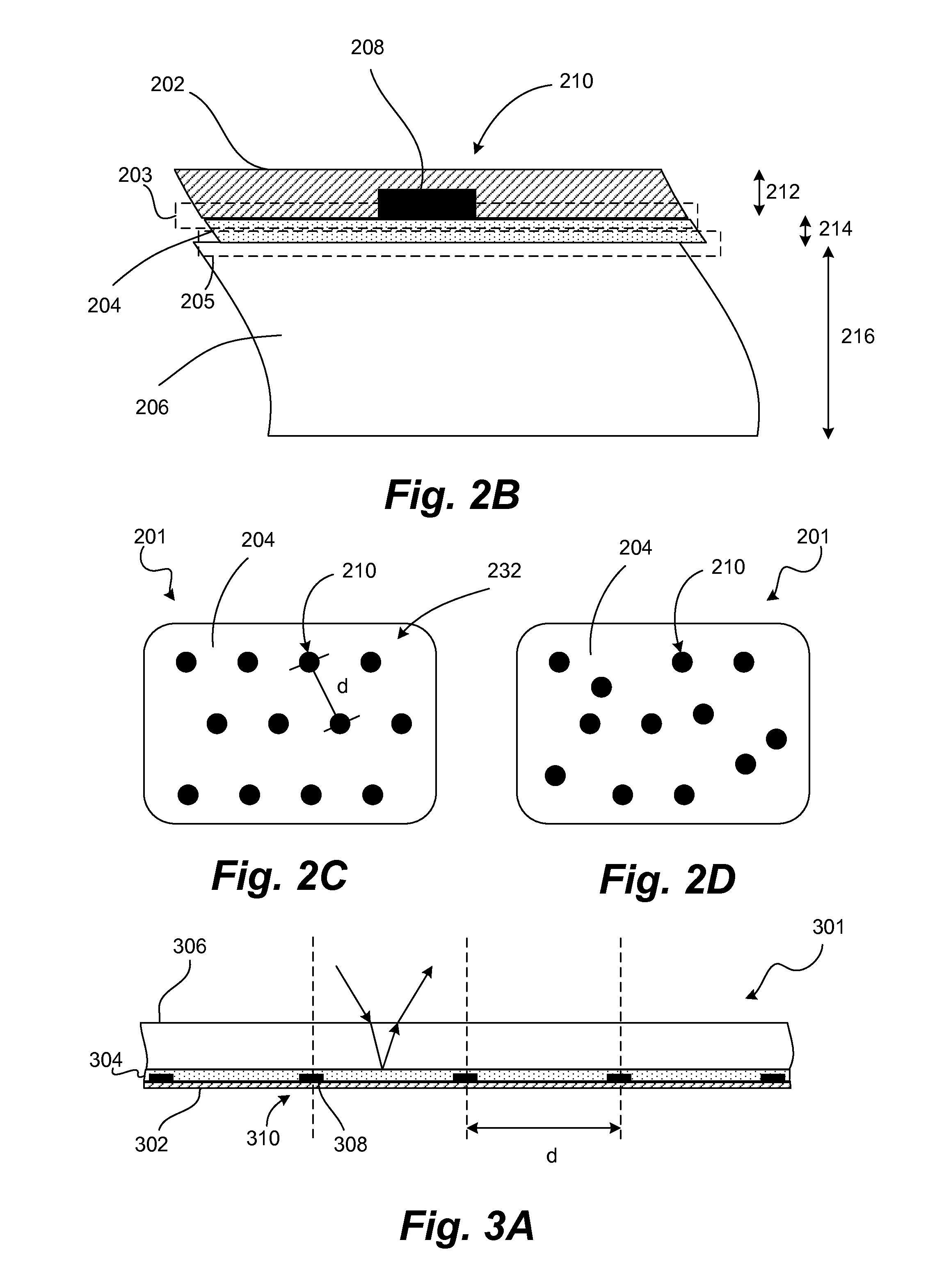 Thin film reflective coating pinning arrangement