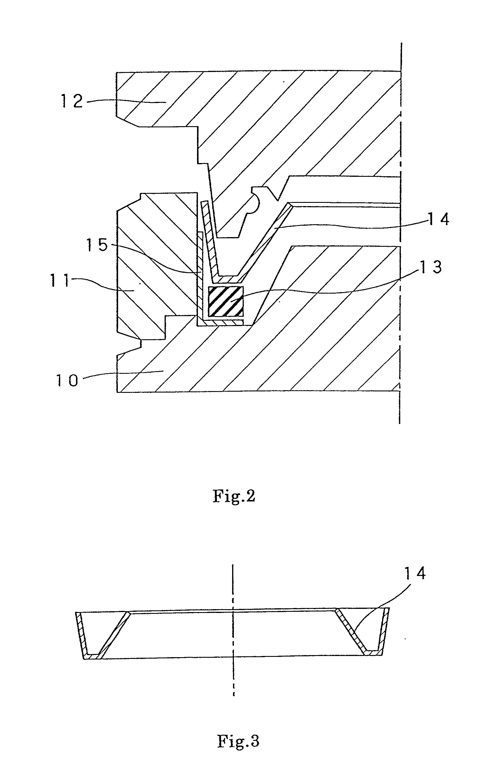 Method of preparing a molded sealing composition for sealing against permeation of carbon dioxide gas