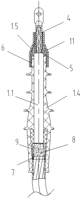 10KV flame-retardant cold-contraction cable accessory