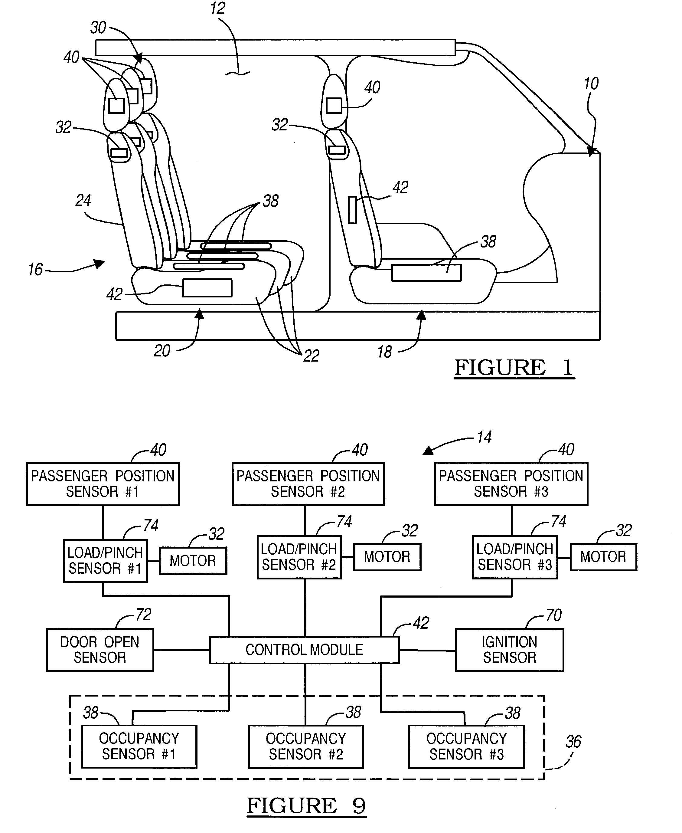 Automatic headrest adjustment control system for a vehicle seat assembly