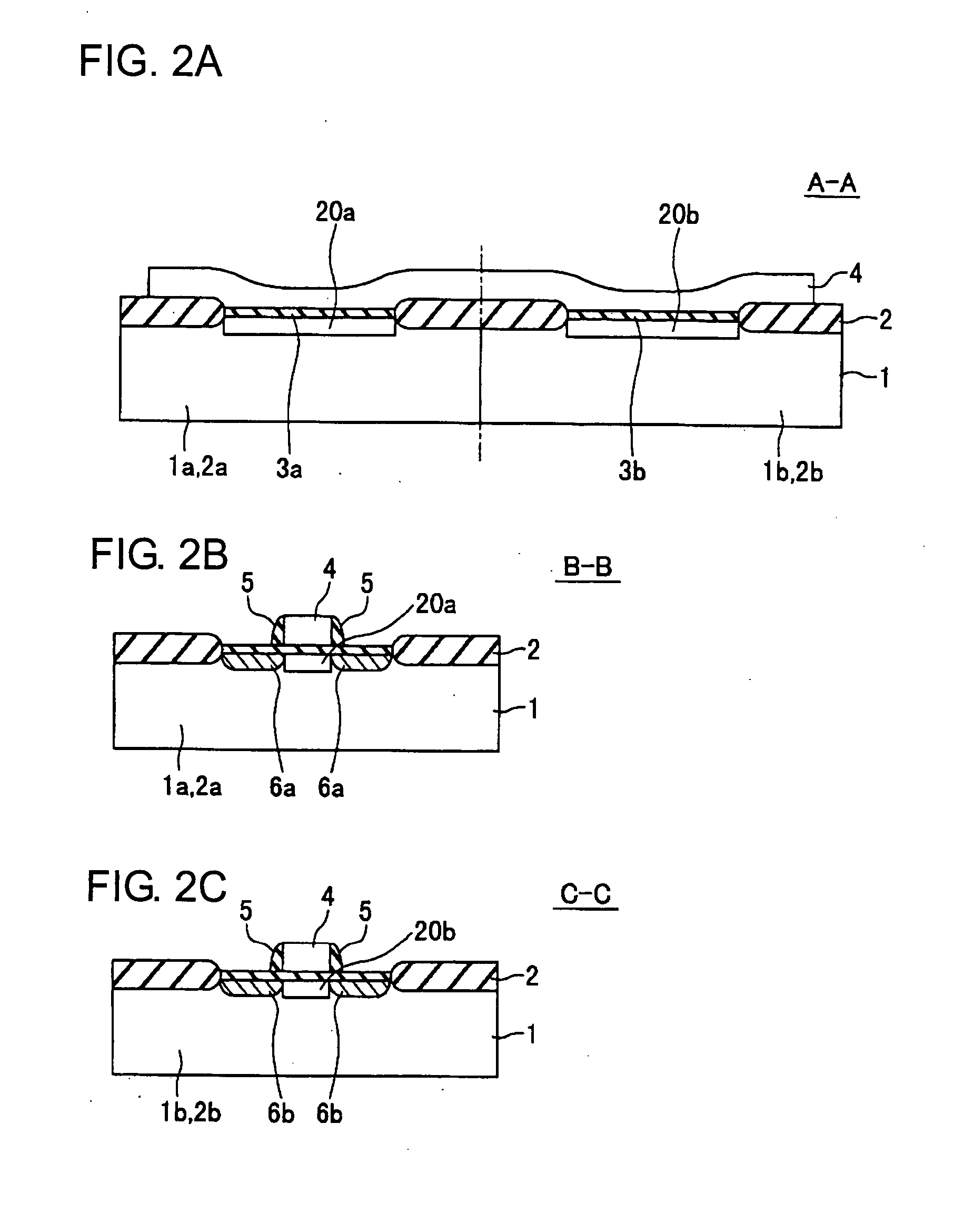 Semiconductor device with a gate region having overlapping first conduction type and second conduction type dopants