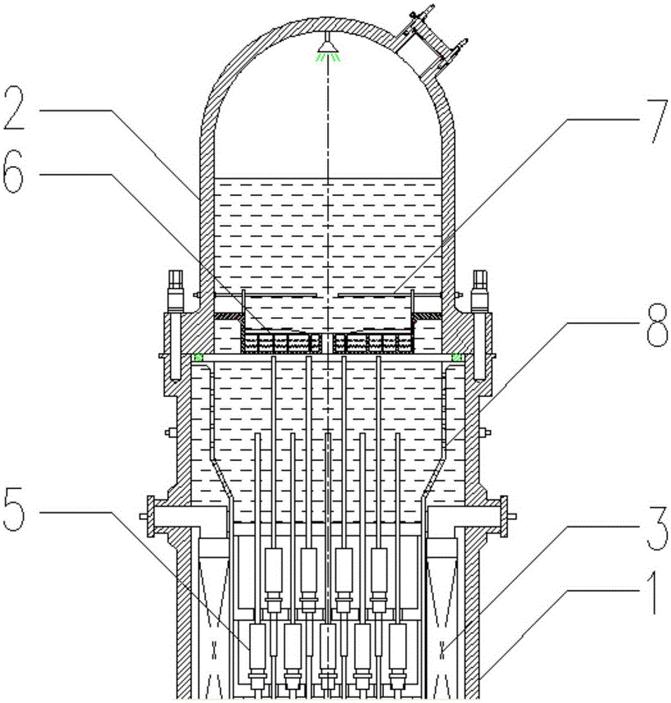 Integrated modular pressurized water reactor with 89 reactor core and suspension main pump