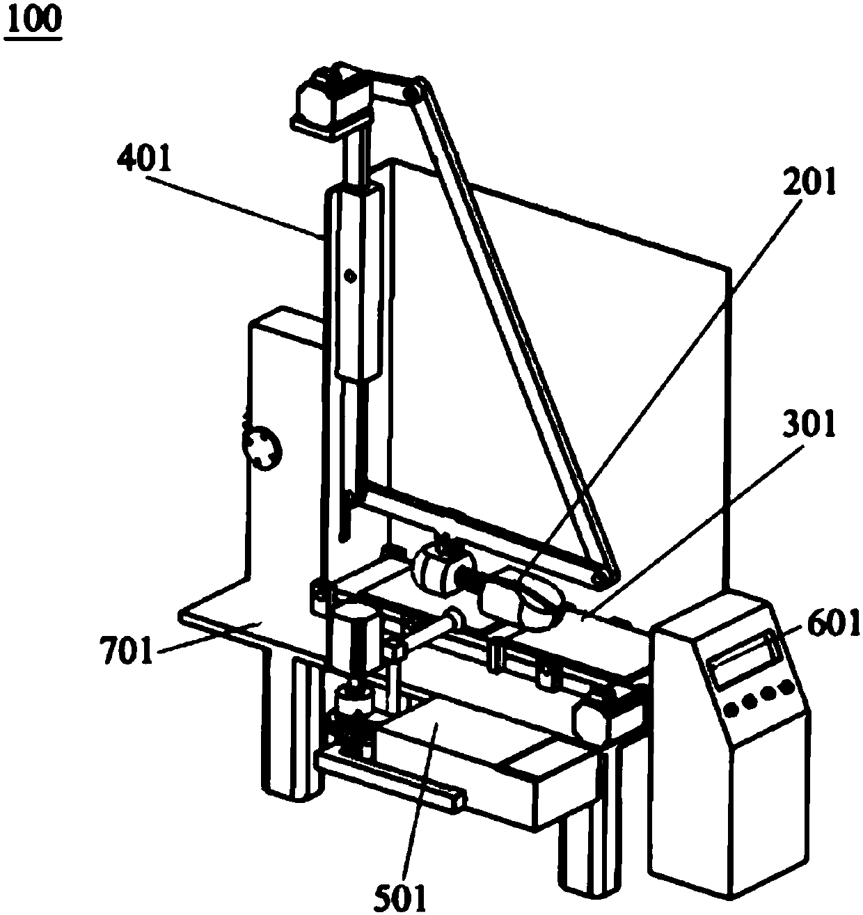 Sole frictional wear testing device and system