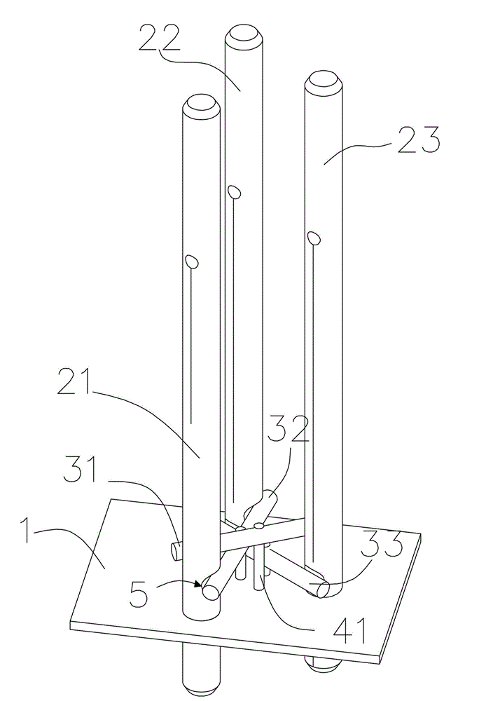 Gear interlocking device of five-gear manual transmission