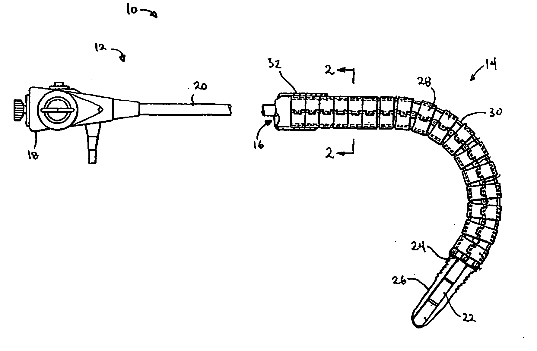 Endoscope having a guide tube