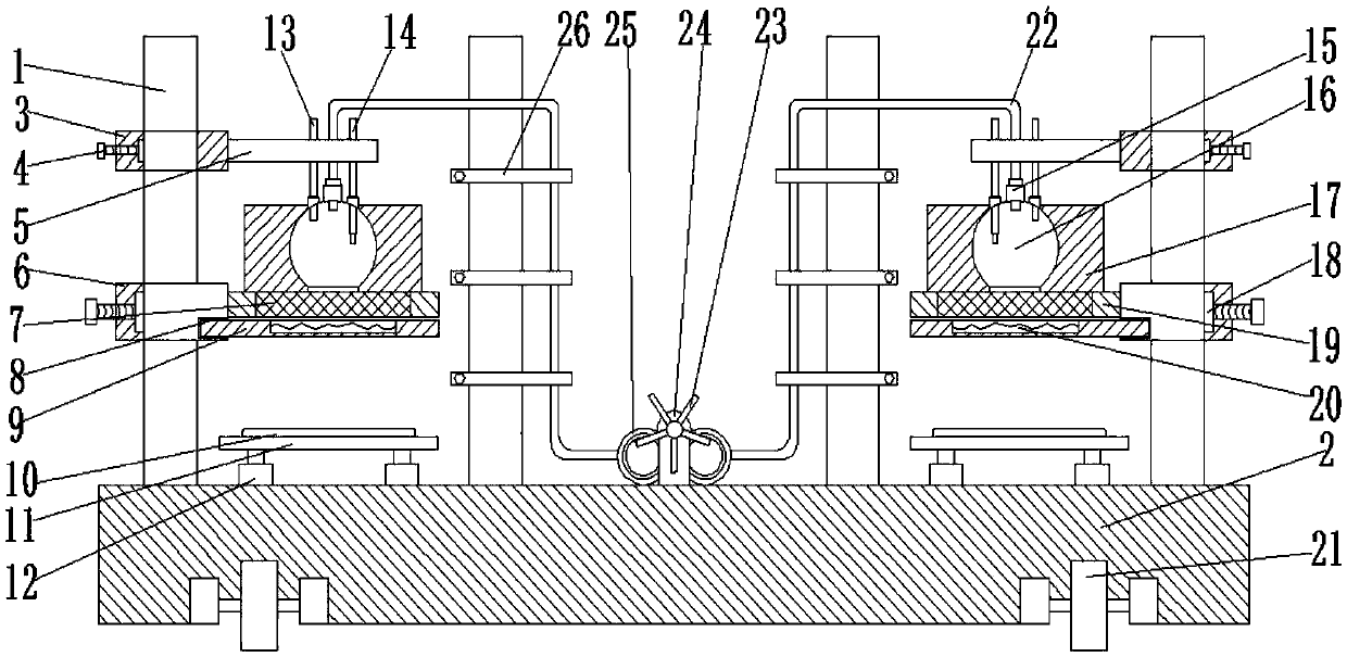 Boiling point and pressure intensity experimental teaching aid for high school physics teaching