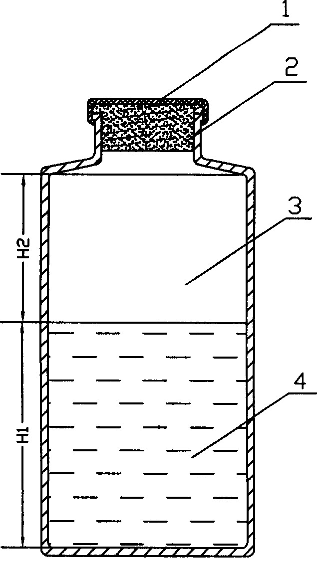 Iron bacterium testing fluid and simple testing tube