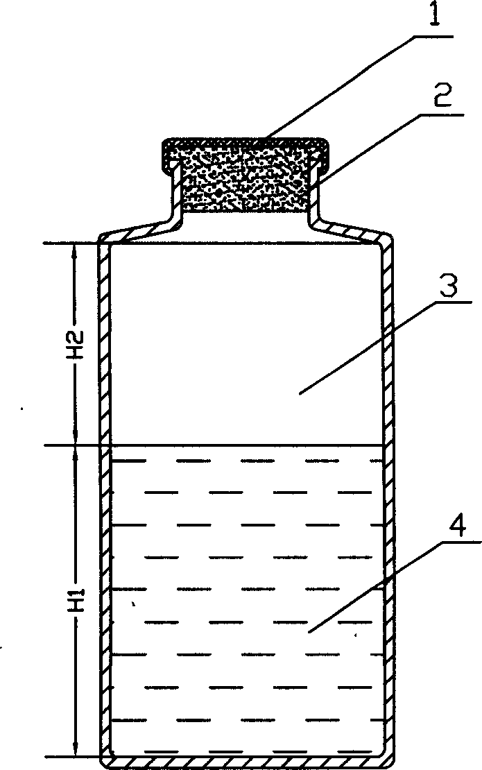 Iron bacterium testing fluid and simple testing tube