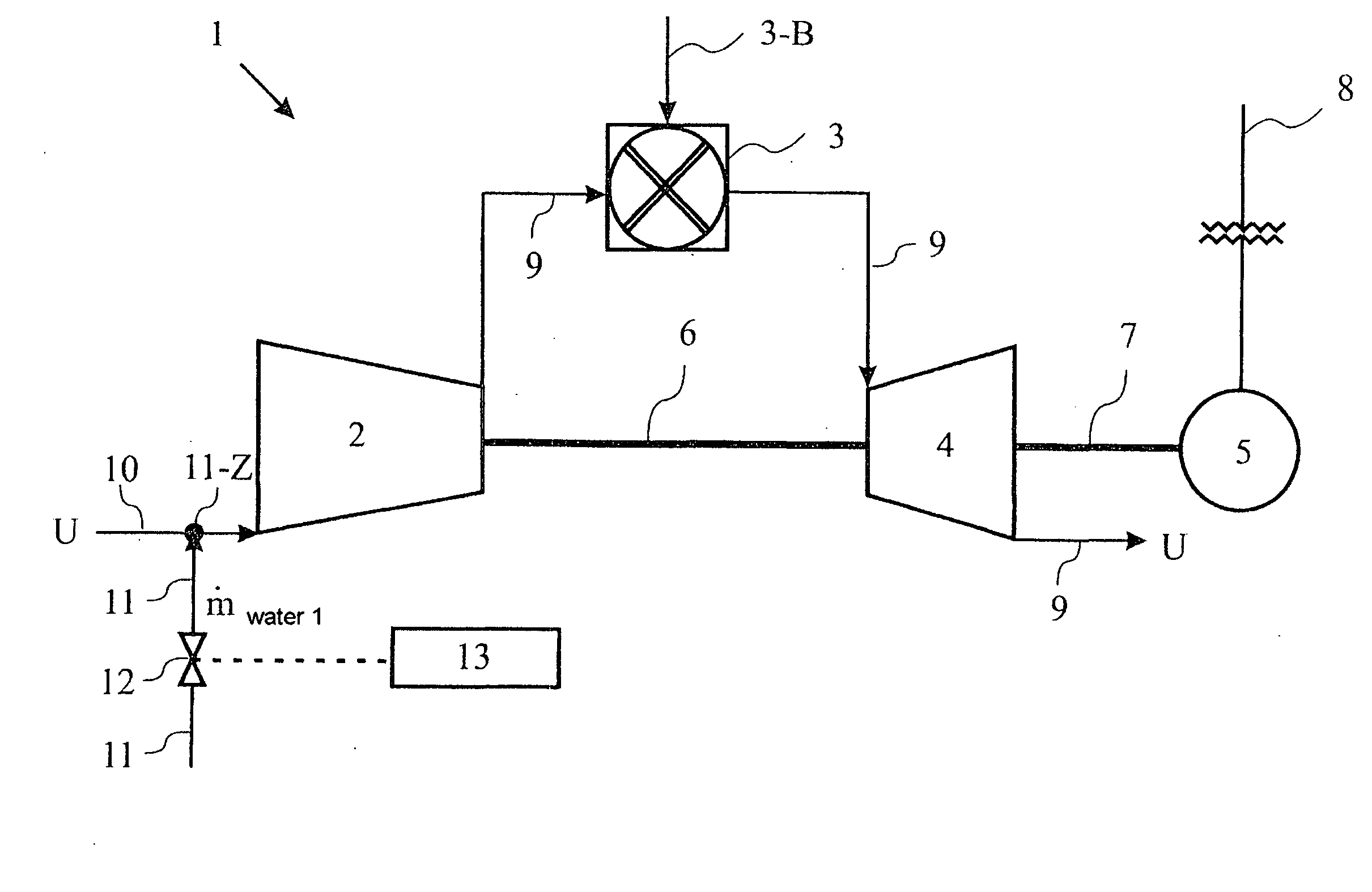 Method for increasing the aerodynamic stability of a working fluid flow of a compressor