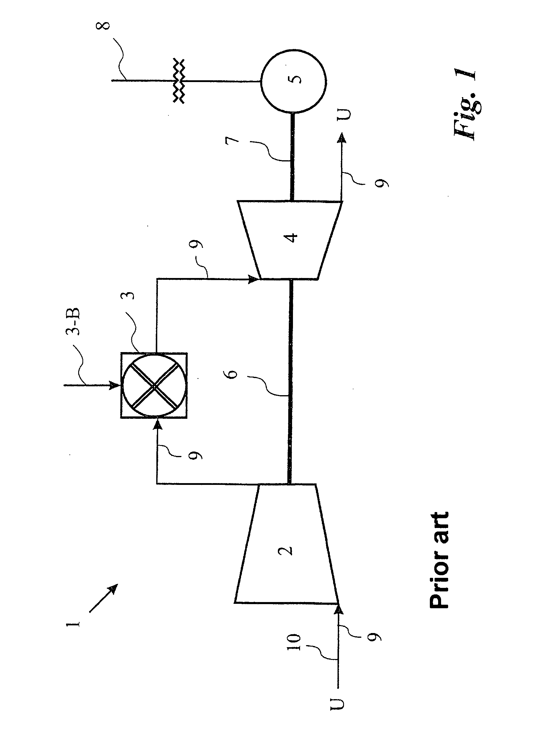 Method for increasing the aerodynamic stability of a working fluid flow of a compressor