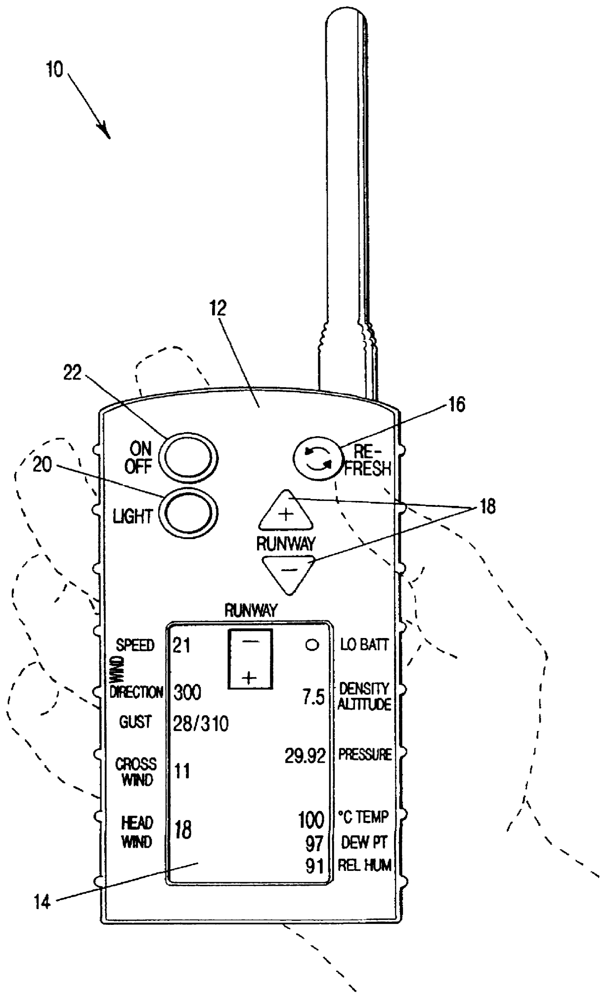 Portable meteorological information system