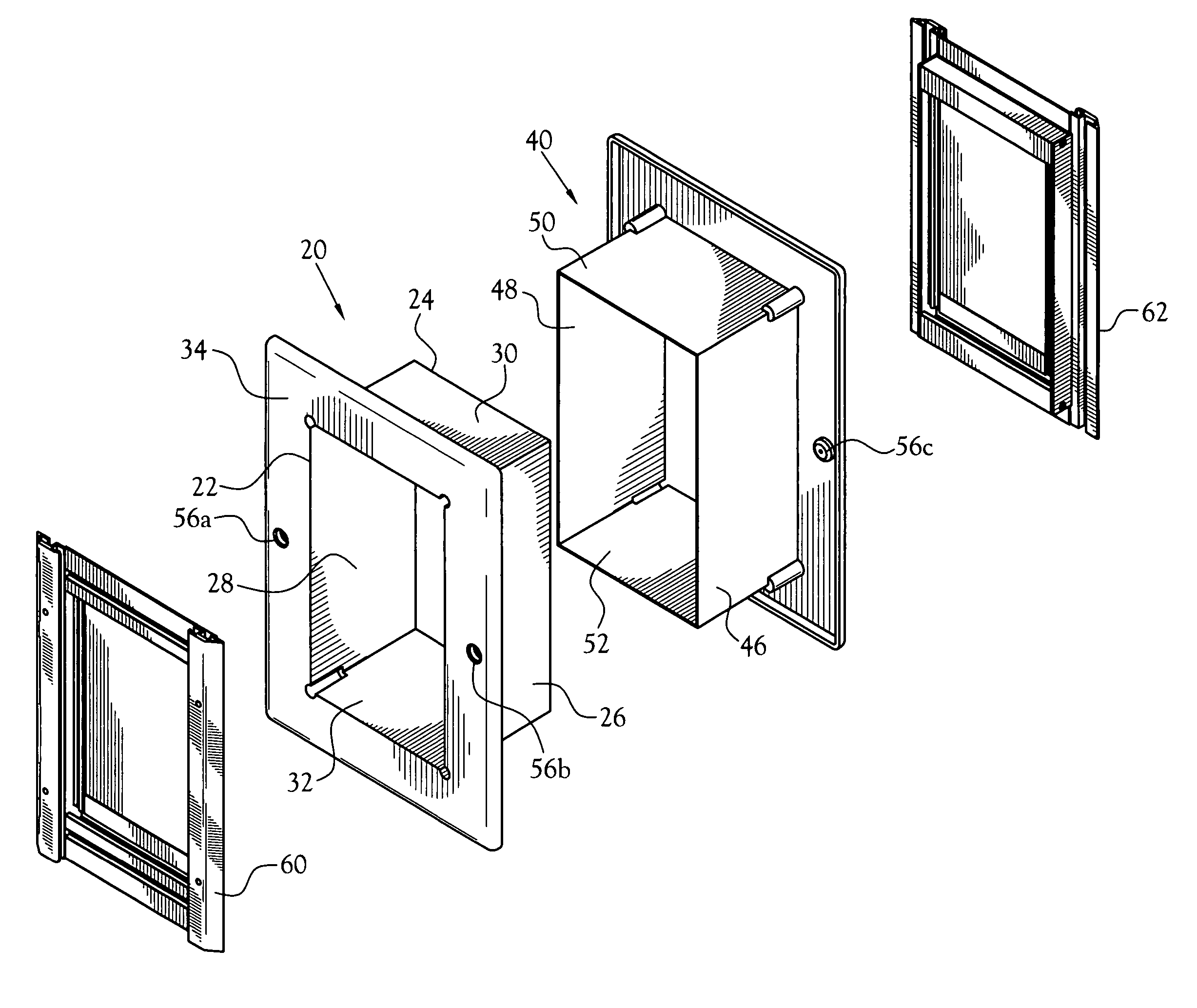 Tunnel/wall unit