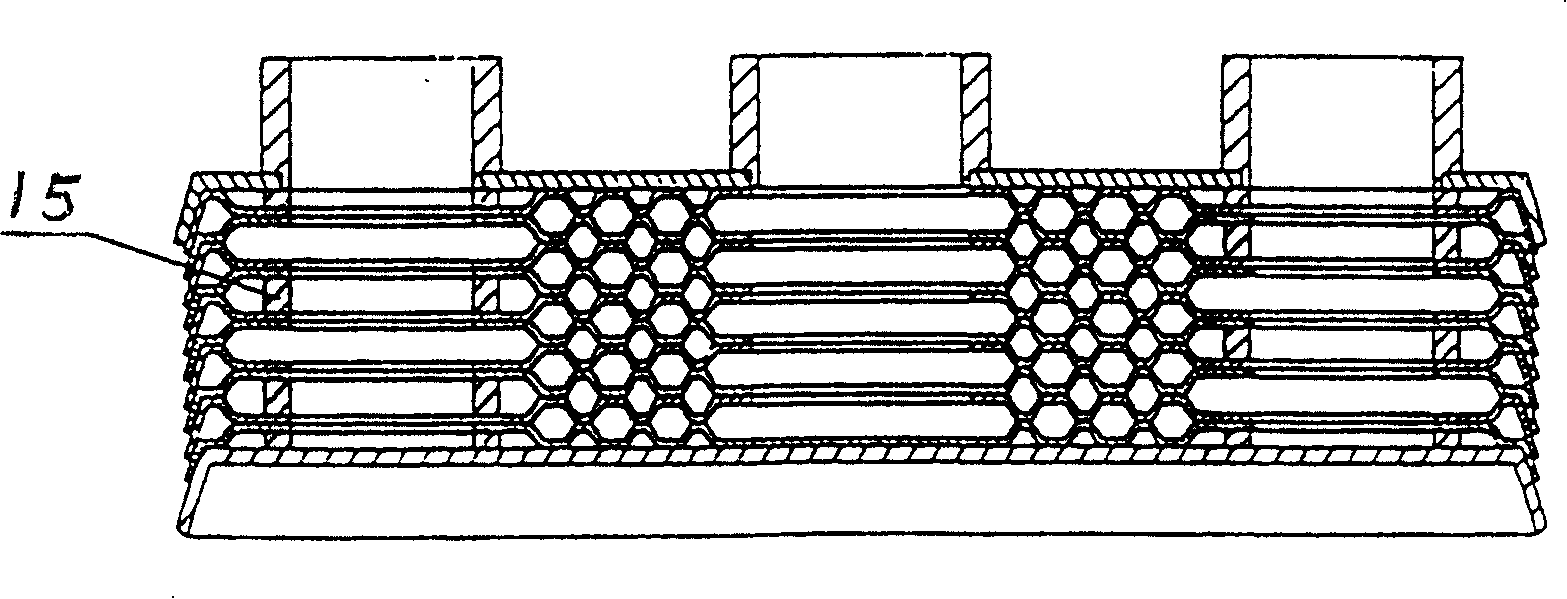 Brazing-sheet type heat exchanger capable of using three kinds of medium to exchange heat