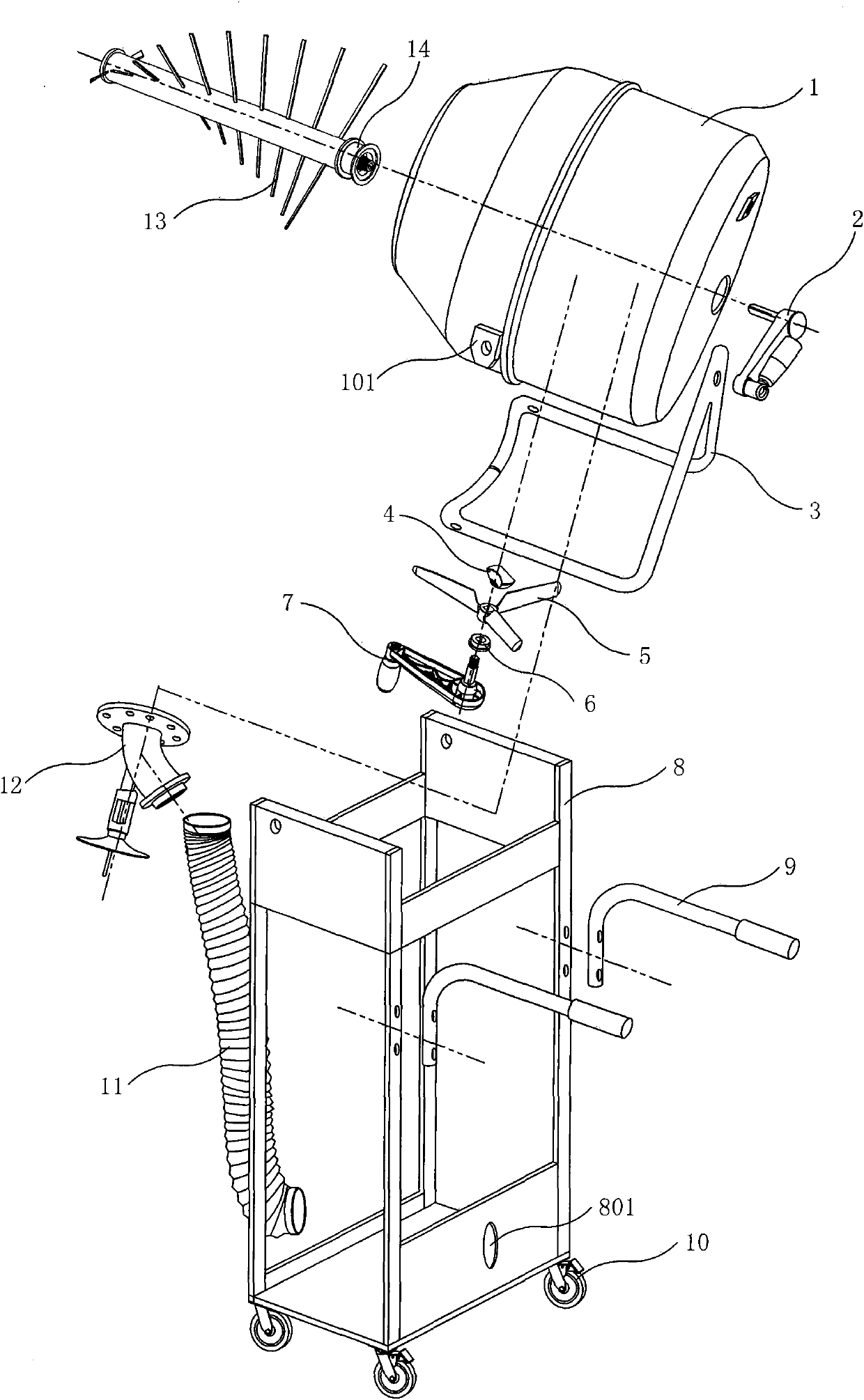 Fodder feeding cart