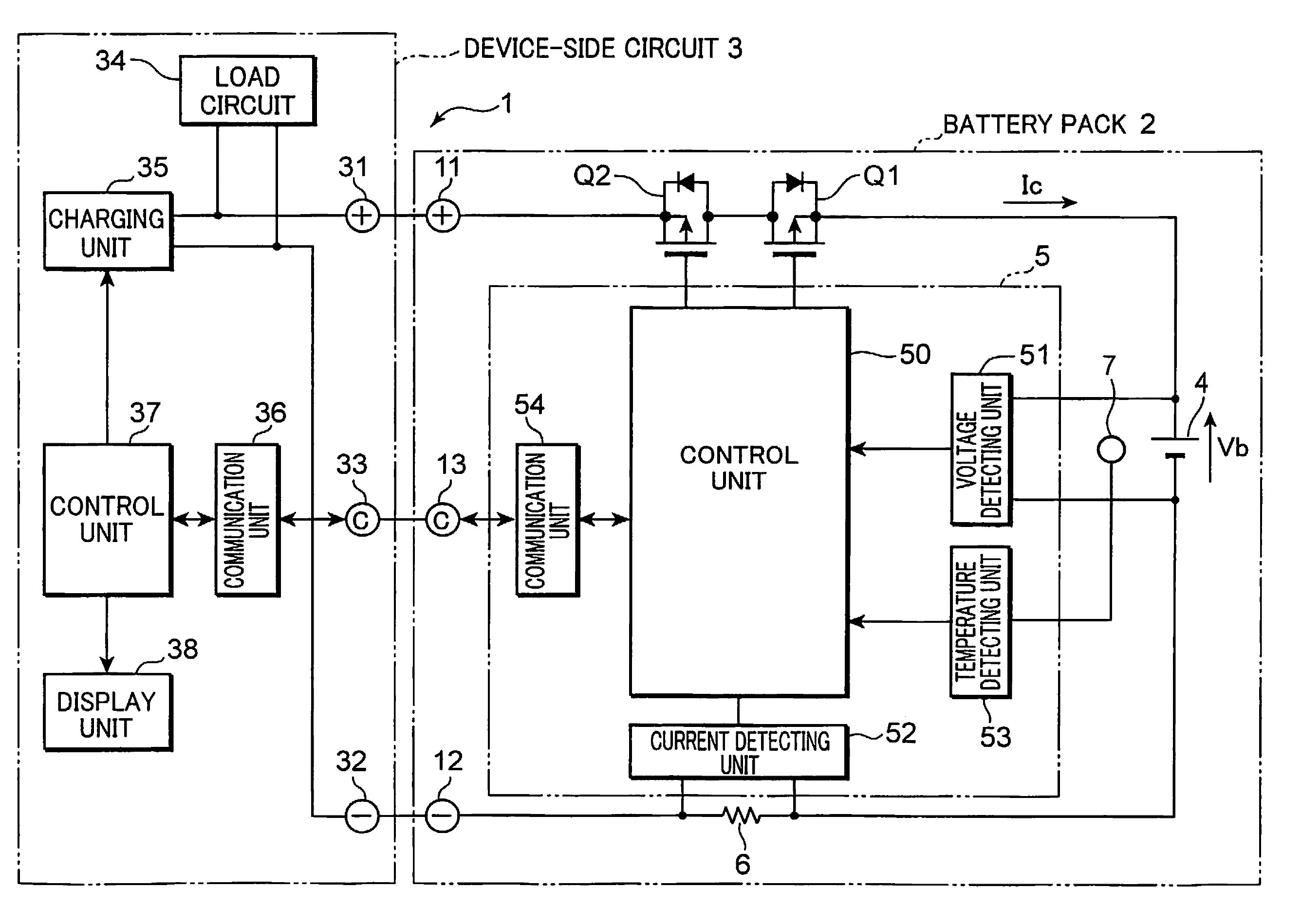 Full charge capacity correction circuit, charging system, battery pack and full charge capacity correction method