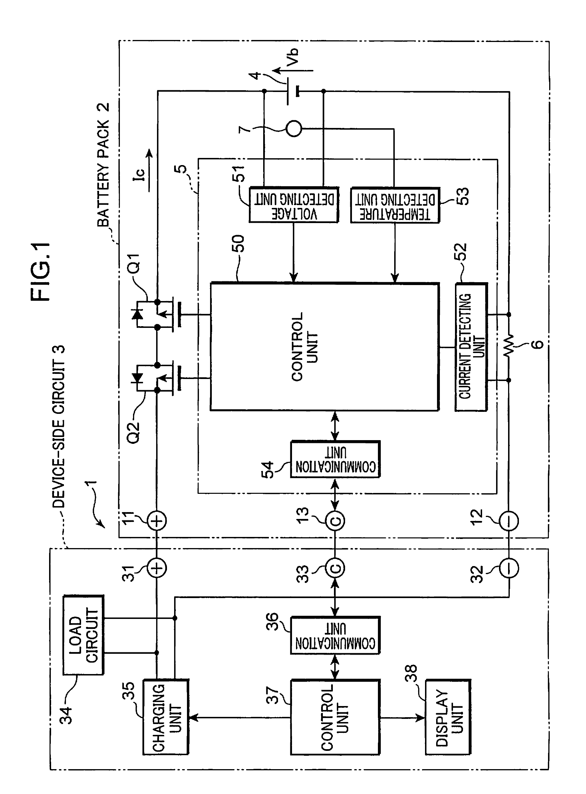 Full charge capacity correction circuit, charging system, battery pack and full charge capacity correction method