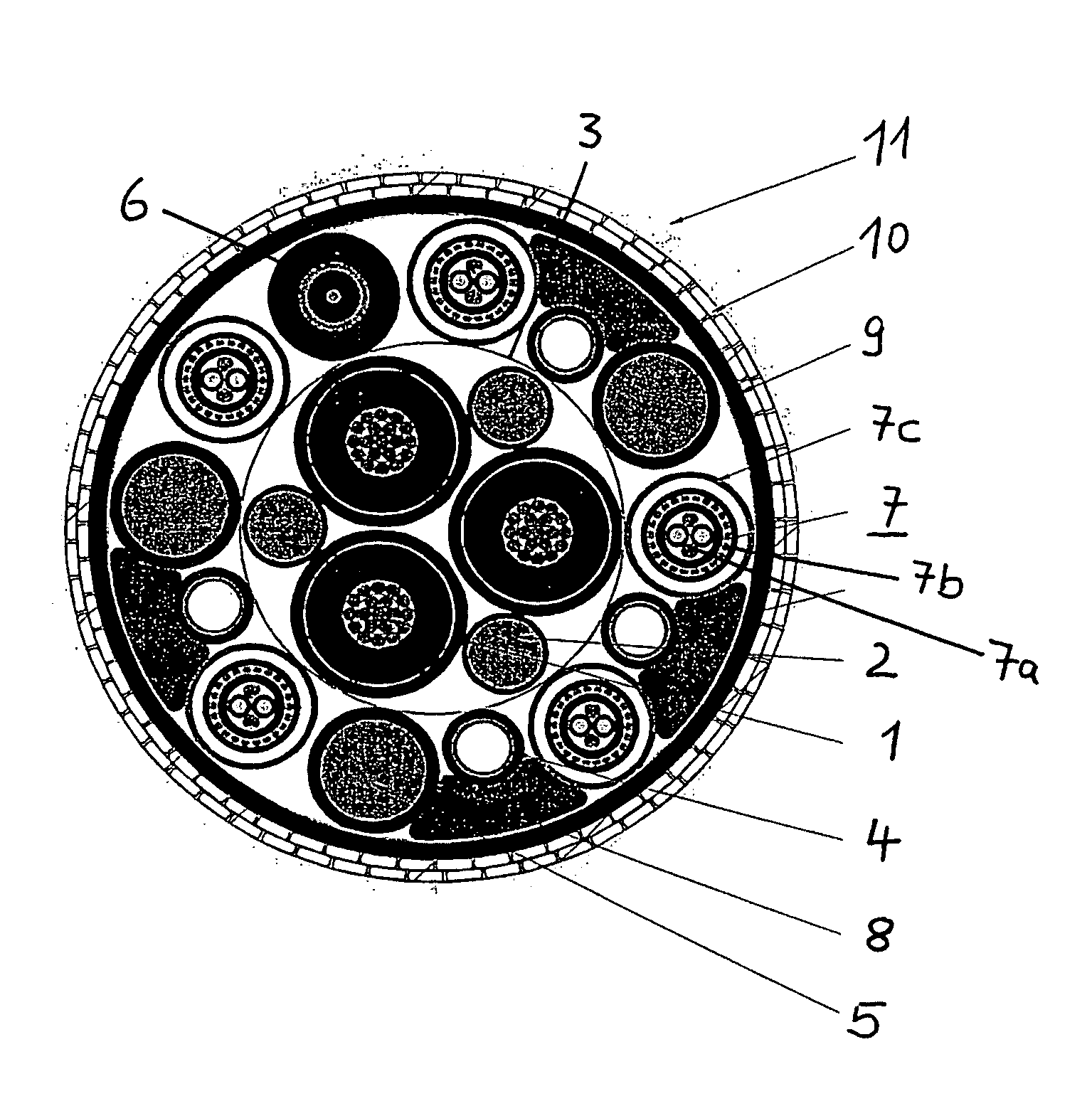 Power umbilical for deep water