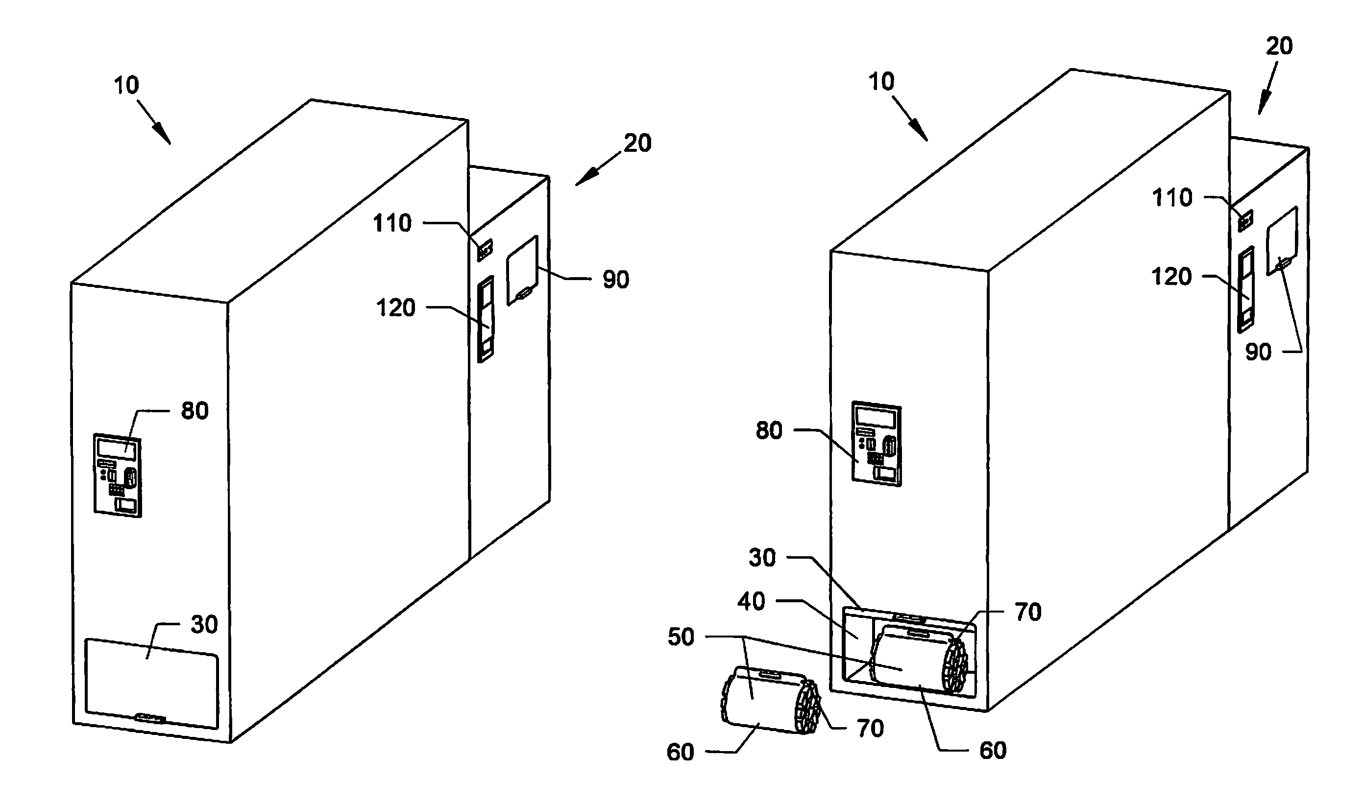 Vending system with recyclable packaging having automated deposit and return