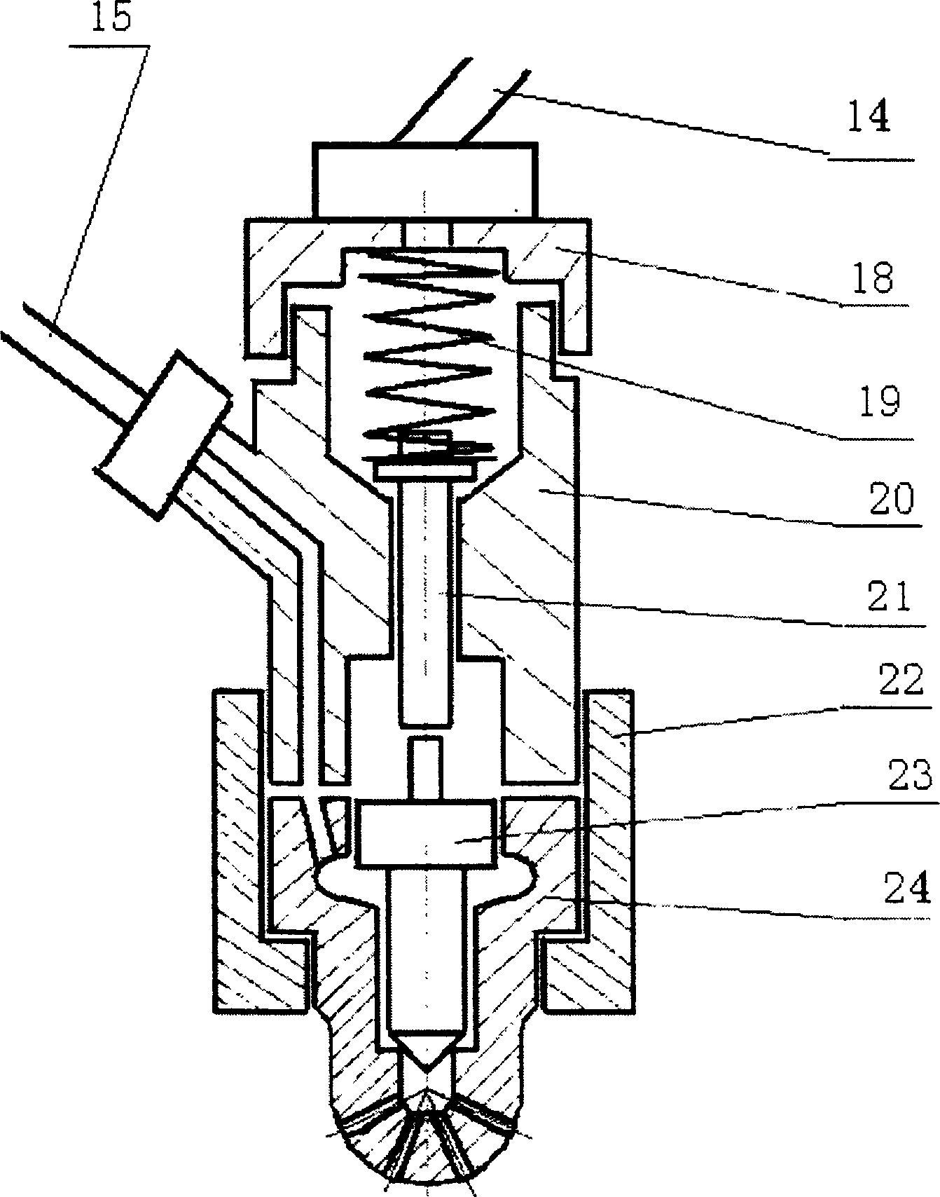 Dimethyl ether fuel hypermulti orifice forced injection system