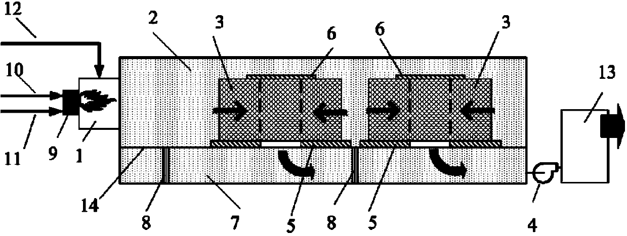 Negative-pressure hot smoke de-oiling device