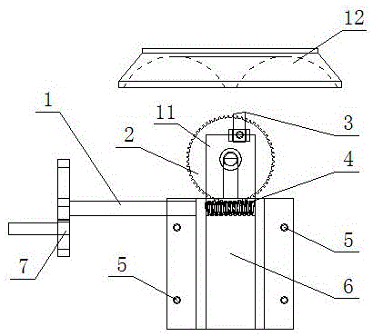 Inner arc turning device