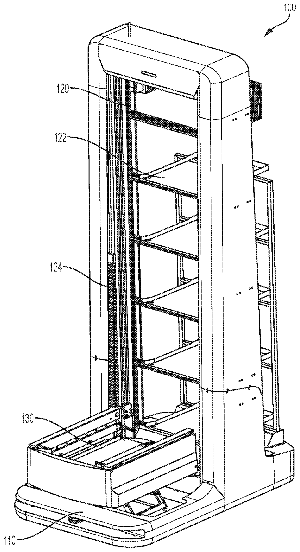 Automated guided vehicle designed for warehouse