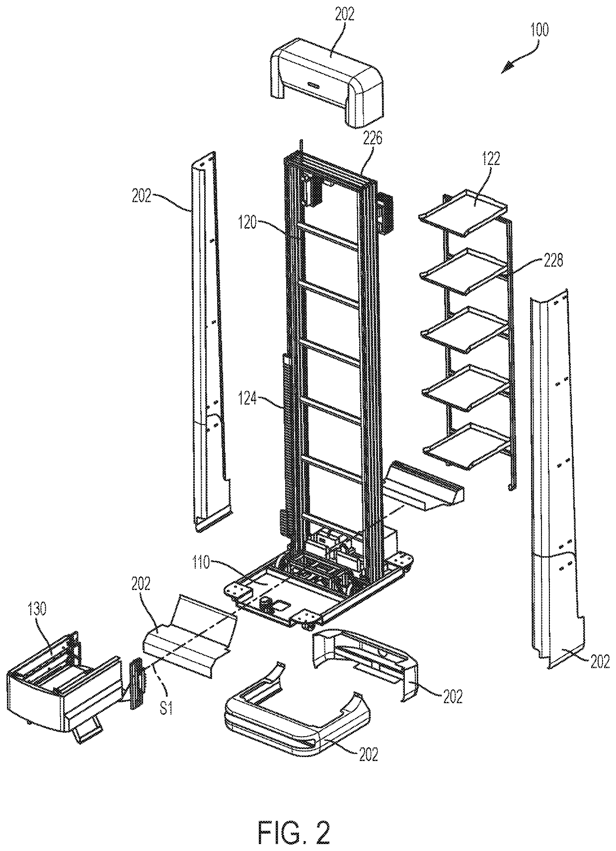 Automated guided vehicle designed for warehouse