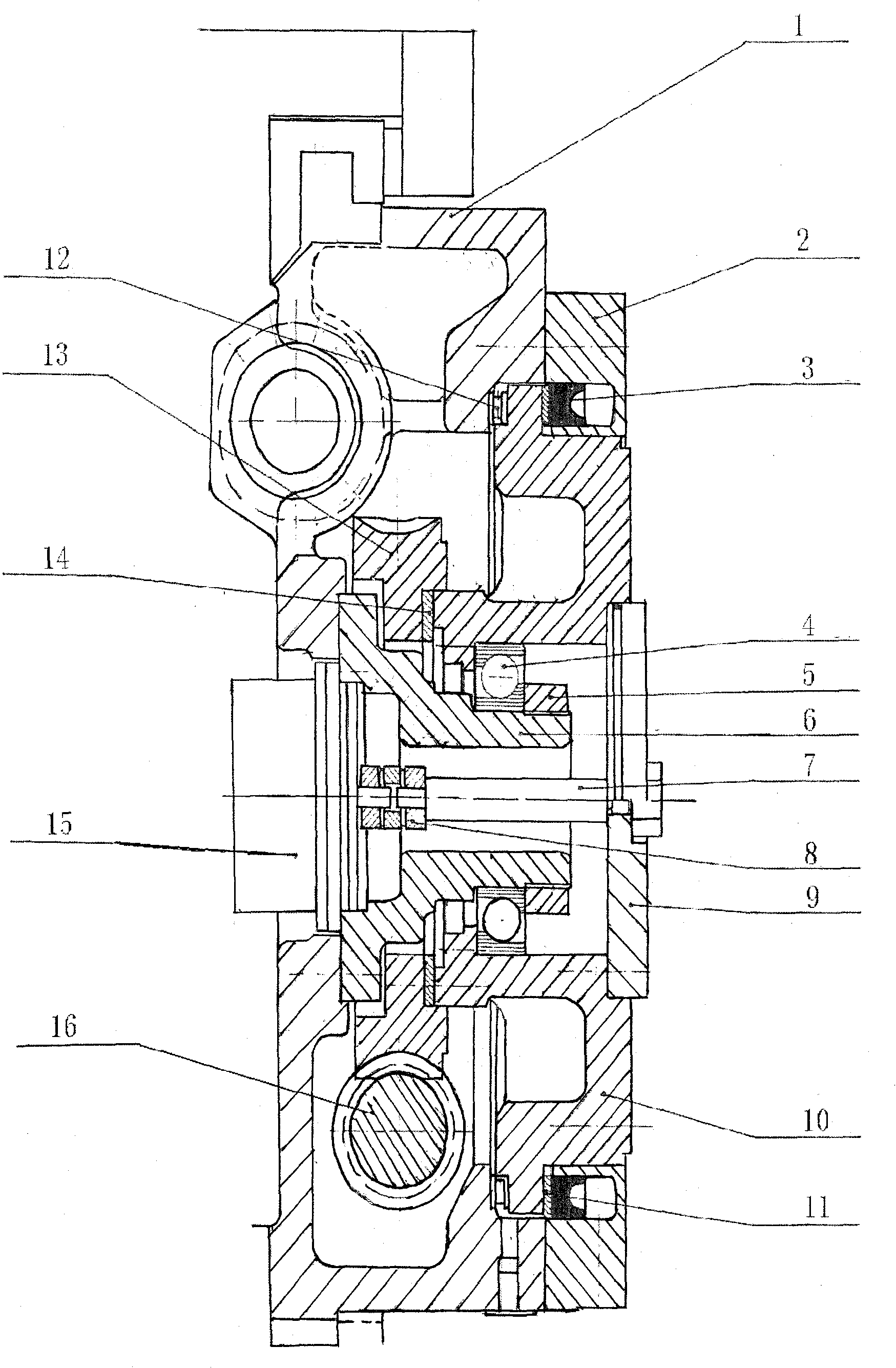 Hobbing cutter rest rotating device capable of locating accurately