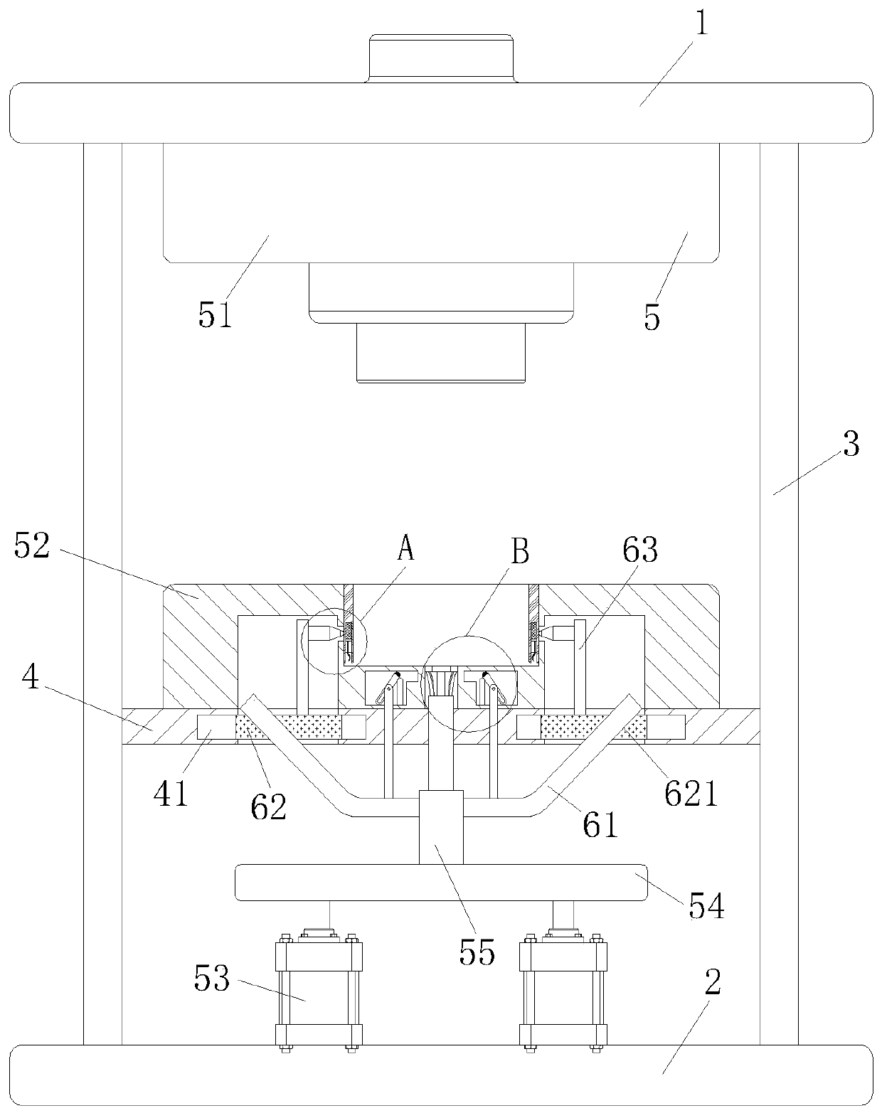 Efficient demolding injection mold