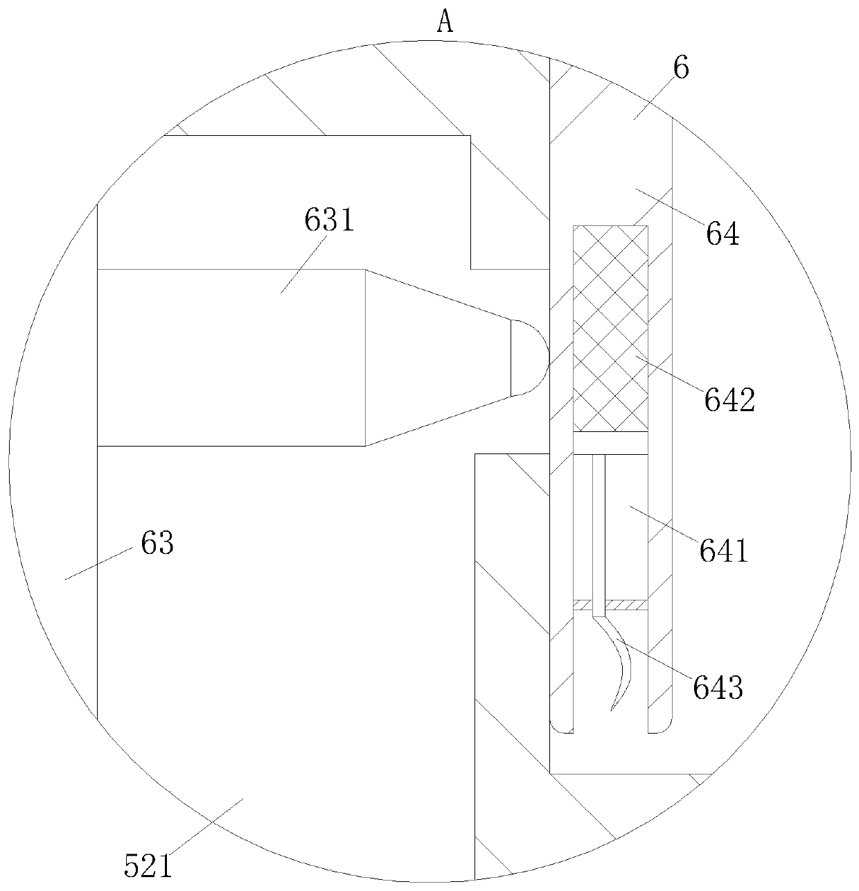 Efficient demolding injection mold