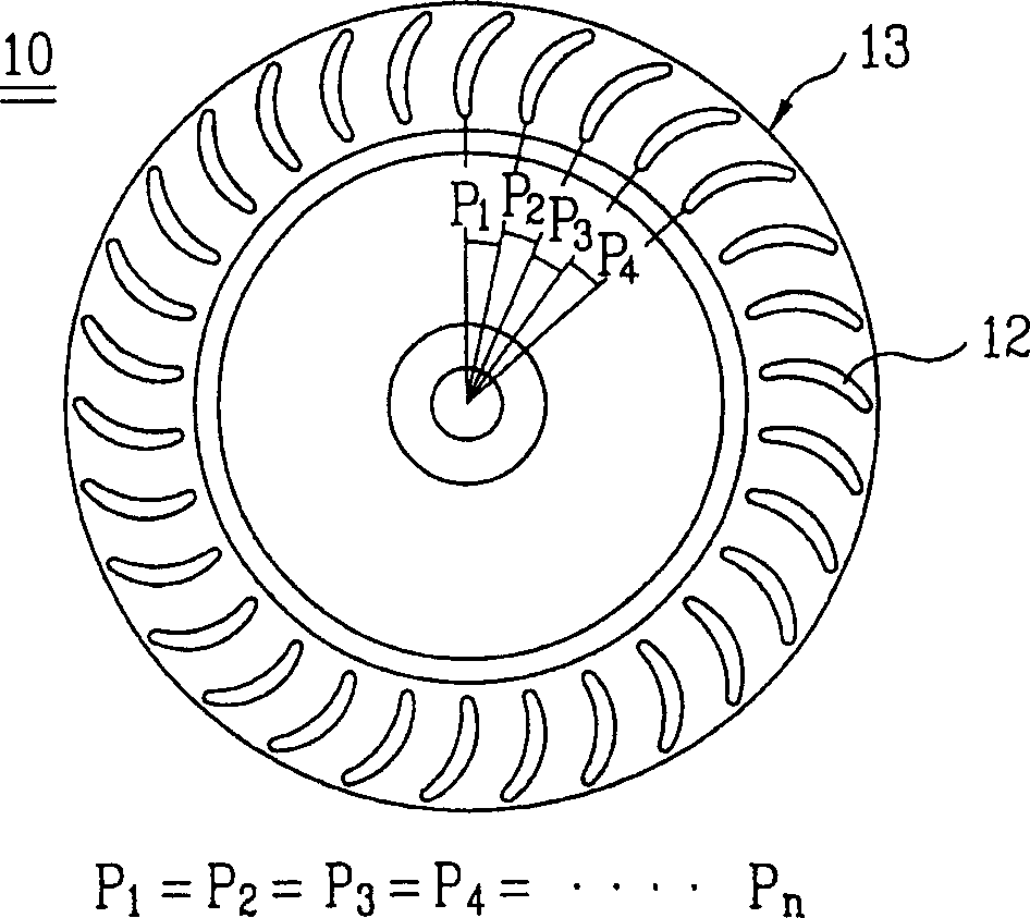 Transverse-flow fan and air conditioner using same