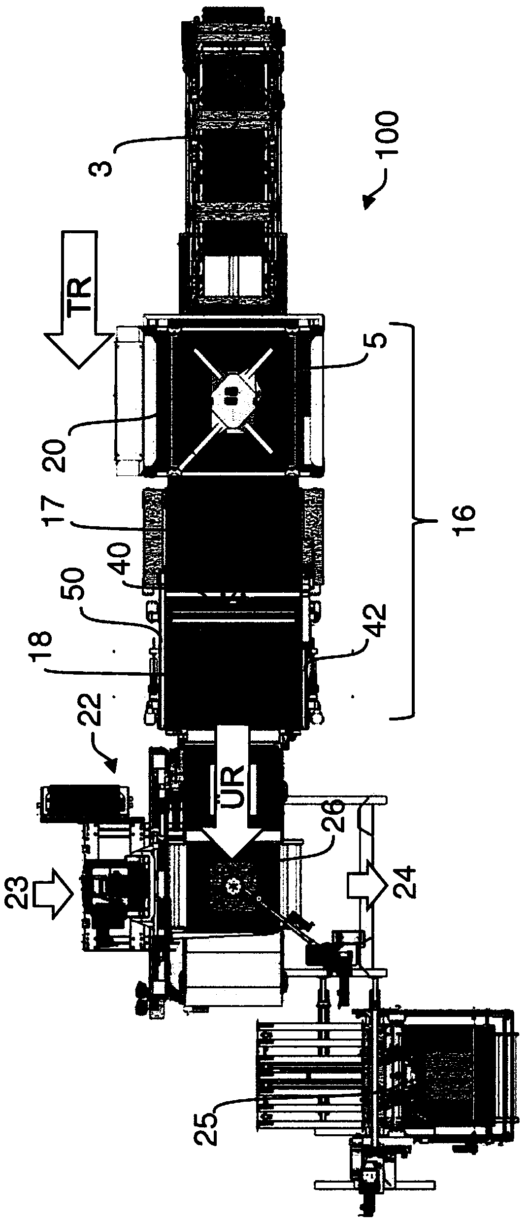 Method and device for handling piece goods, articles and/or packs