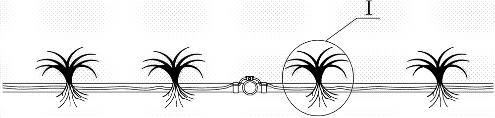 Sleeve type crop oxygenation irrigation system