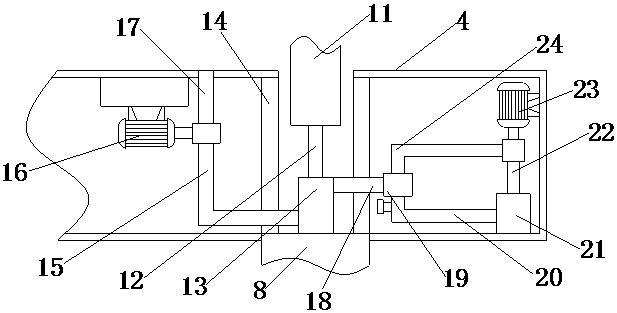 A drilling machine for metal processing with the function of recycling waste materials