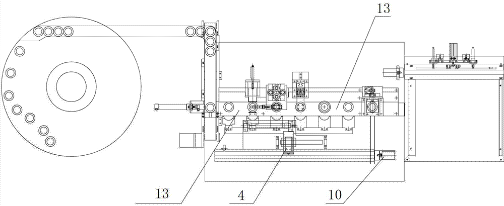 Full-automatic inspection production line for circular parts