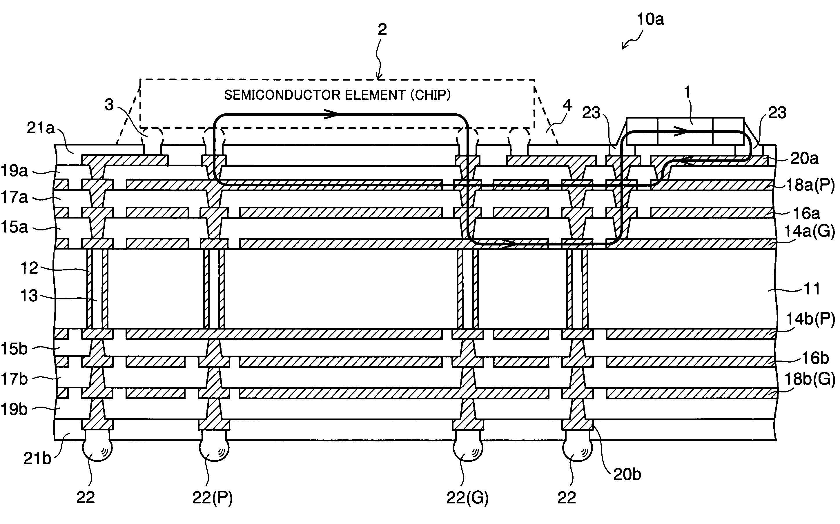 Wiring board mounting a capacitor