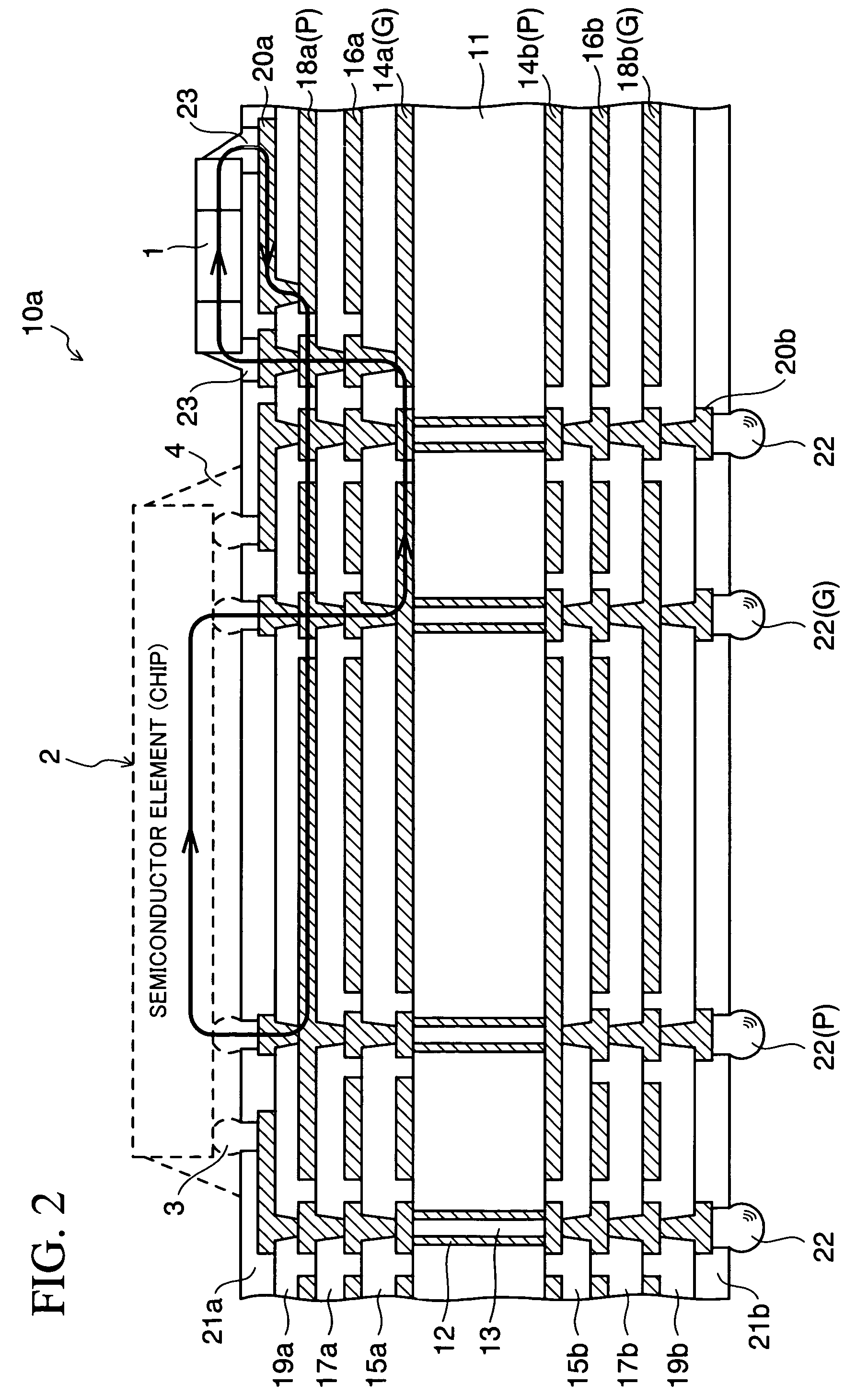 Wiring board mounting a capacitor