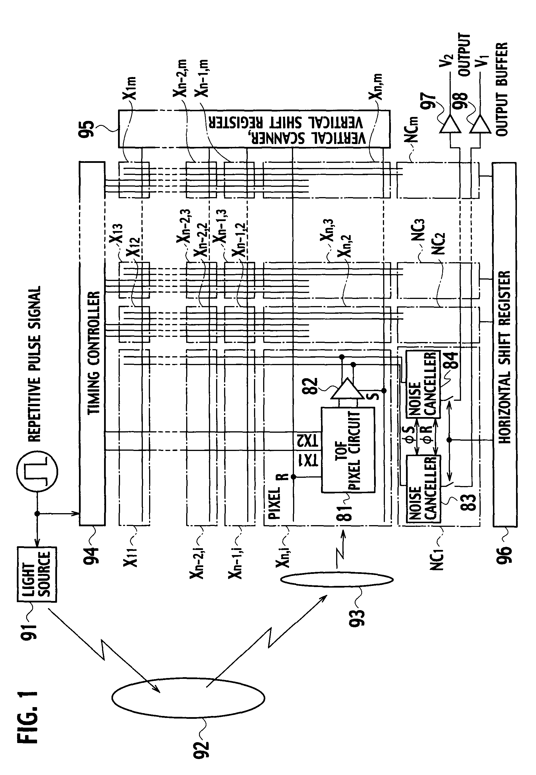 Semiconductor range-finding element and solid-state imaging device