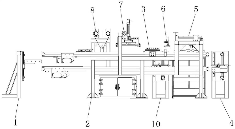 An assembly line for automatic bonding of soft magnetic sheets and its realization method