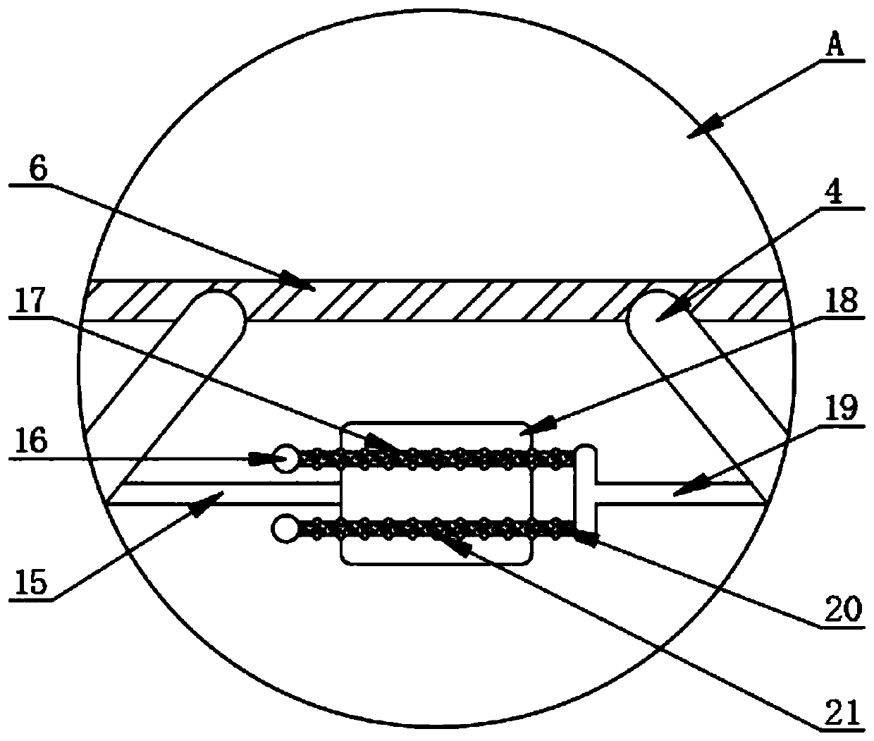 Network storage equipment with good buffer protection effect